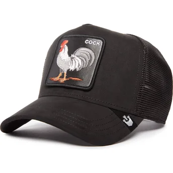 Casquette trucker noire coq Cock The Suede Rooster Blacked Out The Farm Goorin Bros.