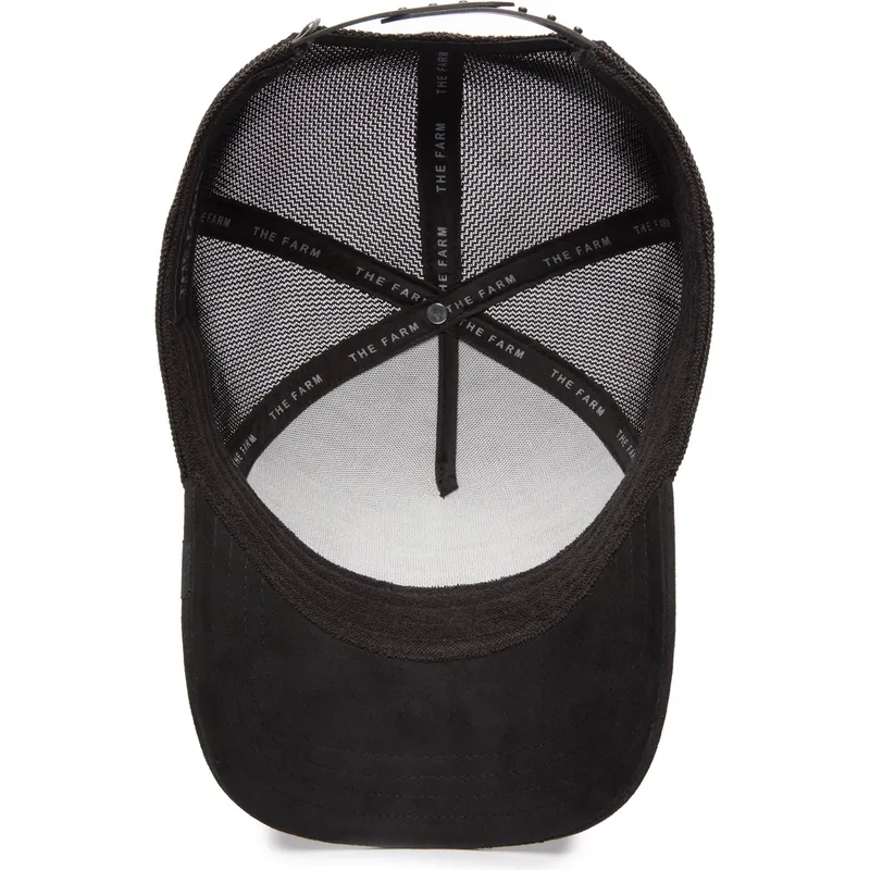 schwarze-trucker-kappe-hahn-cock-the-suede-rooster-blacked-out-the-farm-von-goorin-bros