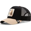 casquette-trucker-noire-et-beige-chien-chihuahua-the-amigo-eco-brutalism-the-farm-goorin-bros