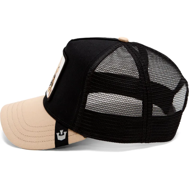 trucker-cap-schwarz-und-beige-chihuahua-hund-the-amigo-eco-brutalism-the-farm-von-goorin-bros trucker-cap-schwarz-und-beige-chihuahua-hund-the-amigo-eco-brutalism-the-farm-von-goorin-bros