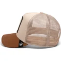 casquette-trucker-beige-et-marron-guepard-the-warrior-cheetah-big-cats-the-farm-goorin-bros