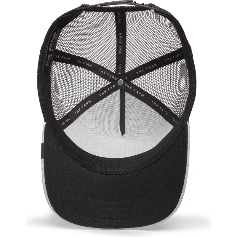 trucker-cap-schwarz-und-grau-panther-the-black-panther-big-cats-the-farm-von-goorin-bros