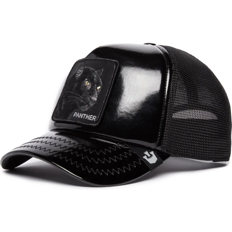 schwarze-trucker-kappe-panther-obsidian-panther-puff-patent-the-farm-von-goorin-bros