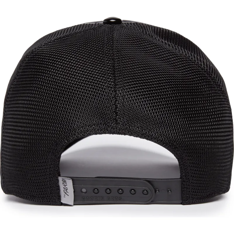schwarze-trucker-kappe-panther-obsidian-panther-puff-patent-the-farm-von-goorin-bros