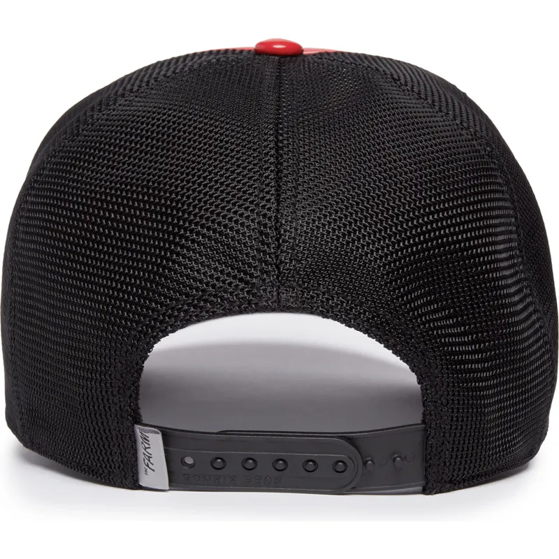 trucker-cap-rot-und-schwarz-stier-raging-pamplona-puff-patent-the-farm-von-goorin-bros trucker-cap-rot-und-schwarz-stier-raging-pamplona-puff-patent-the-farm-von-goorin-bros