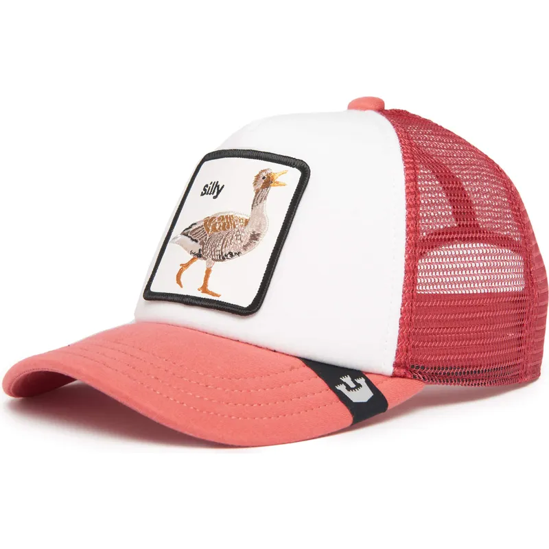 rote-trucker-kappe-fur-jungen-gans-so-silly-the-farm-von-goorin-bros