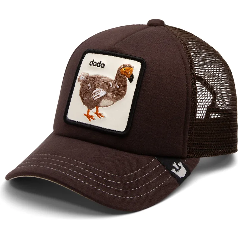 braune-trucker-kappe-fur-jungen-way-of-the-dodo-extinct-the-farm-von-goorin-bros