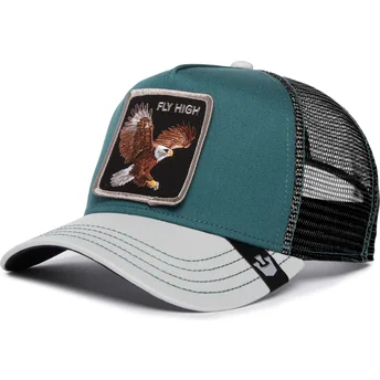 Casquette trucker verte et blanche aigle Fly High Eagle Fan The Farm Goorin Bros.