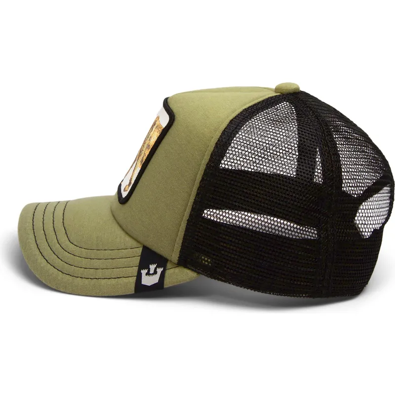 trucker-cap-grun-und-schwarz-fur-jungen-sabelzahne-fierce-cat-teefs-extinct-the-farm-von-goorin-bros