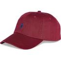 verstellbare-weinrote-gebogene-kappe-cotton-chino-classic-sport-von-polo-ralph-lauren