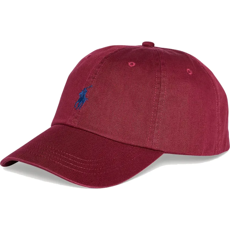 verstellbare-weinrote-gebogene-kappe-cotton-chino-classic-sport-von-polo-ralph-lauren