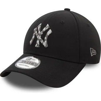 Casquette courbée noire ajustable 9FORTY Seasonal Infill New York Yankees MLB New Era