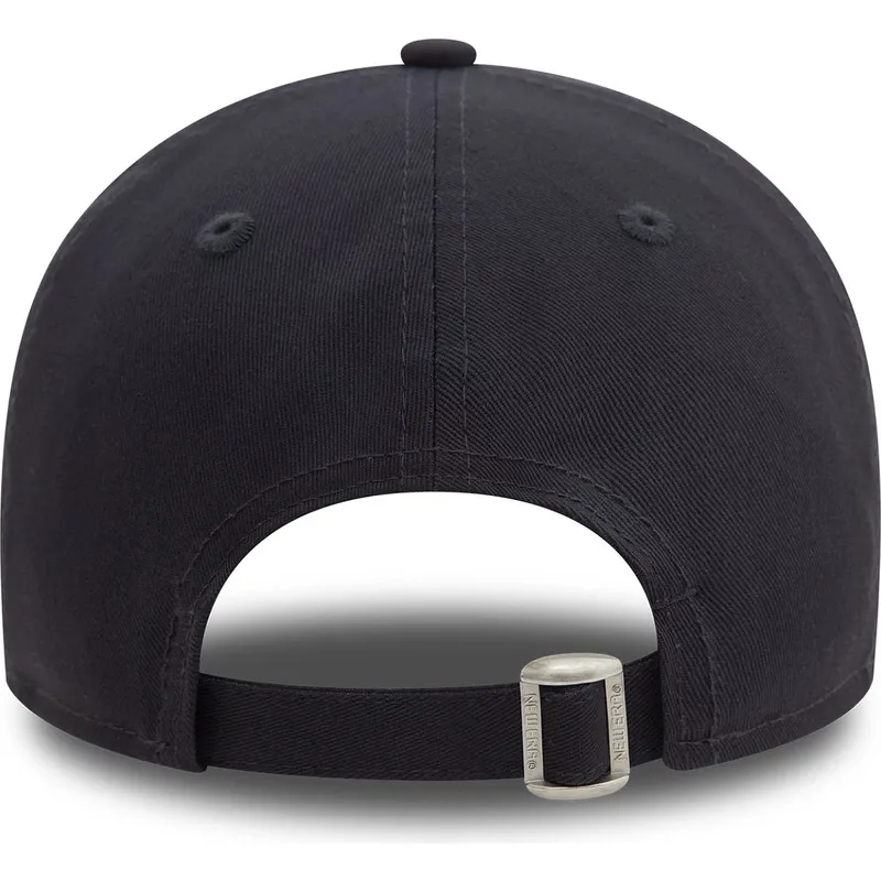 marineblaue-verstellbare-curved-cap-mit-gelbem-logo-9twenty-league-essential-der-los-angeles-dodgers-mlb-von-new-era