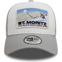 casquette-trucker-grise-a-frame-ski-patch-st-moritz-villes-et-plages-new-era