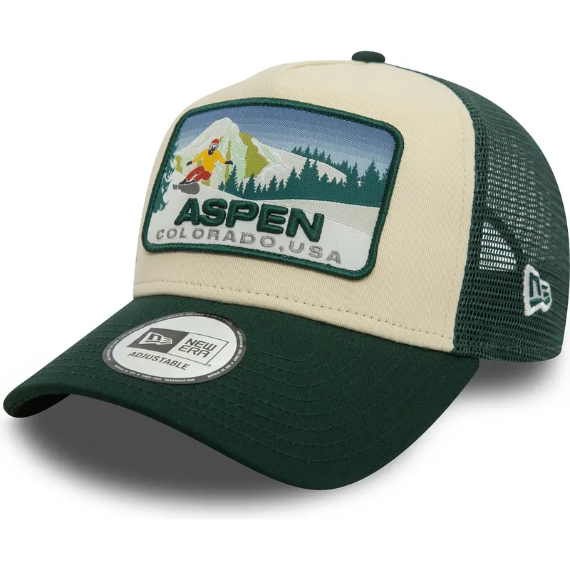 grune-trucker-kappe-a-frame-ski-patch-von-aspen-stadte-und-strande-von-new-era grune-trucker-kappe-a-frame-ski-patch-von-aspen-stadte-und-strande-von-new-era
