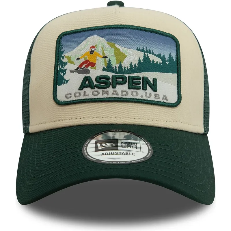 grune-trucker-kappe-a-frame-ski-patch-von-aspen-stadte-und-strande-von-new-era grune-trucker-kappe-a-frame-ski-patch-von-aspen-stadte-und-strande-von-new-era
