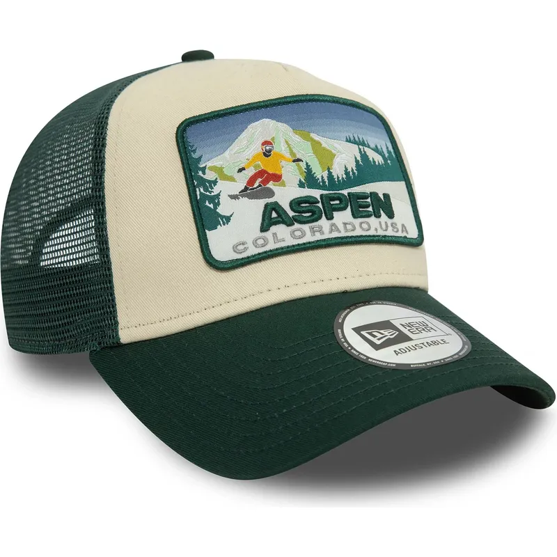 grune-trucker-kappe-a-frame-ski-patch-von-aspen-stadte-und-strande-von-new-era grune-trucker-kappe-a-frame-ski-patch-von-aspen-stadte-und-strande-von-new-era