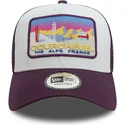 casquette-trucker-violette-a-frame-ski-patch-courchevel-villes-et-plages-new-era