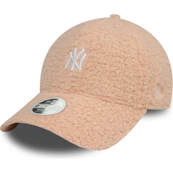 Mützen gebogen rosa verstellbares band 9FORTY Borg der New York Yankees MLB von New Era