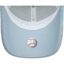 hellblaue-gebogene-verstellbare-damenkappe-9forty-borg-der-new-york-yankees-mlb-von-new-era