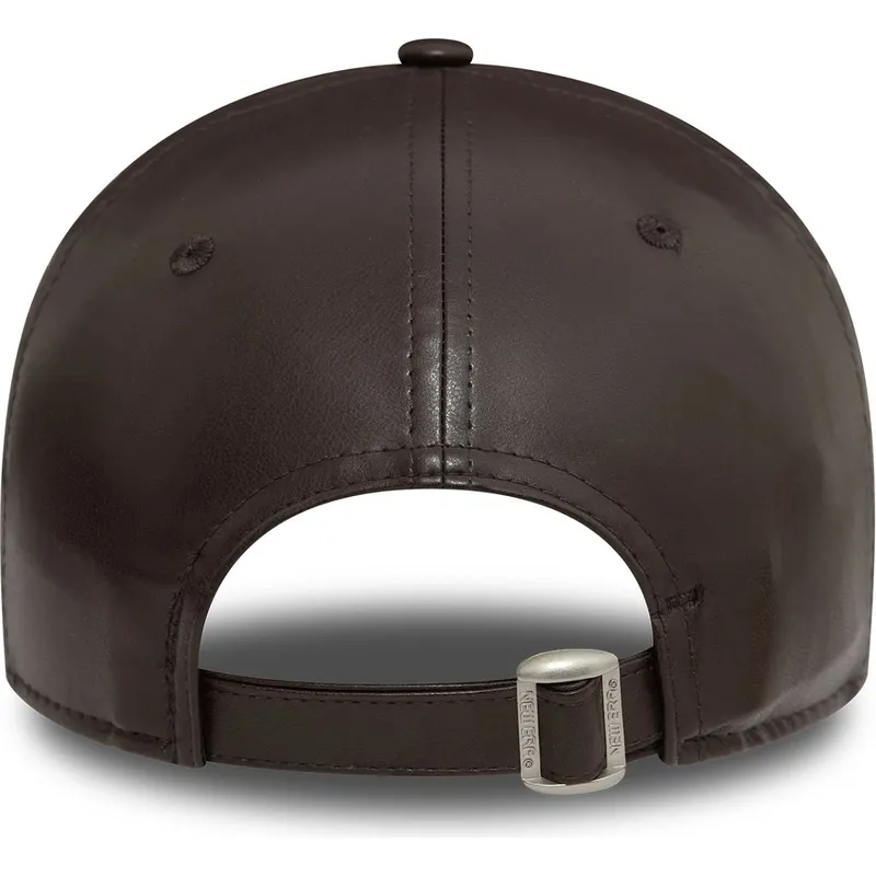 mutzen-gebogen-braun-verstellbares-band-9forty-midi-pu-der-new-york-yankees-mlb-von-new-era