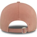 gebogene-rosa-verstellbare-damenkappe-9forty-velour-diamante-der-new-york-yankees-mlb-von-new-era