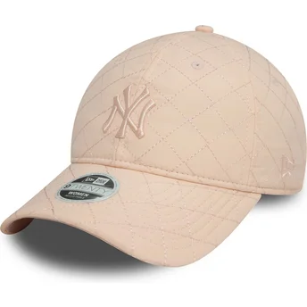 Mützen gebogen rosa verstellbares band 9TWENTY Padded der New York Yankees MLB von New Era
