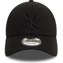 schwarze-verstellbare-trucker-kappe-mit-schwarzem-logo-9forty-home-field-der-new-york-yankees-mlb-von-new-era