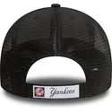 schwarze-verstellbare-trucker-kappe-mit-schwarzem-logo-9forty-home-field-der-new-york-yankees-mlb-von-new-era