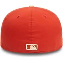 mutzen-flach-orange-angepasst-59fifty-side-patch-der-oakland-athletics-mlb-von-new-era