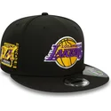 casquette-plate-noire-snapback-9fifty-repreve-los-angeles-lakers-nba-new-era