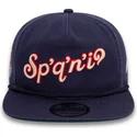 casquette-plate-bleue-marine-snapback-golfer-alternative-spokane-indians-milb-new-era