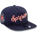 casquette-plate-bleue-marine-snapback-golfer-alternative-spokane-indians-milb-new-era