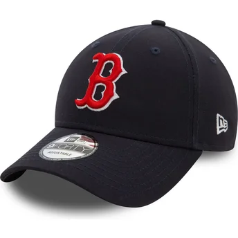 Casquette courbée bleue marine ajustable 9FORTY Side Patch Boston Red Sox MLB New Era