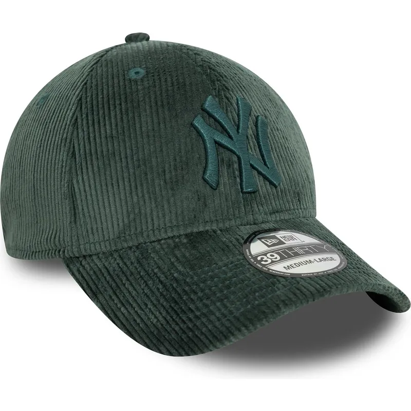 mutzen-gebogen-grun-angepasst-39thirty-cord-der-new-york-yankees-mlb-von-new-era