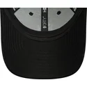 schwarze-gebogene-verstellbare-damenkappe-mit-beigem-logo-9forty-cord-der-new-york-yankees-mlb-von-new-era