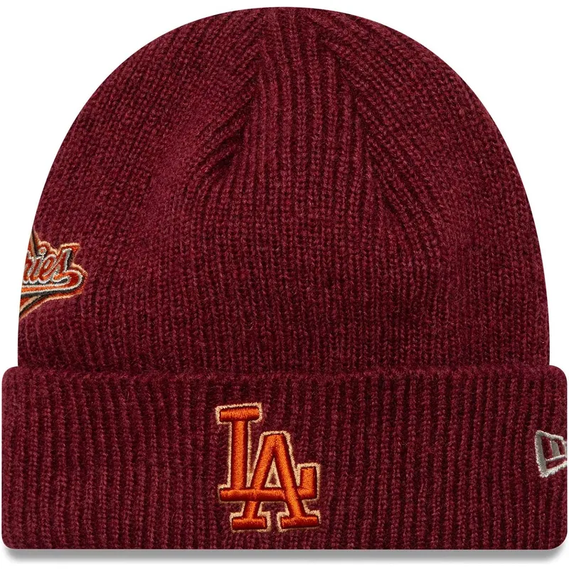 rote-mutze-world-series-patch-der-los-angeles-dodgers-mlb-von-new-era