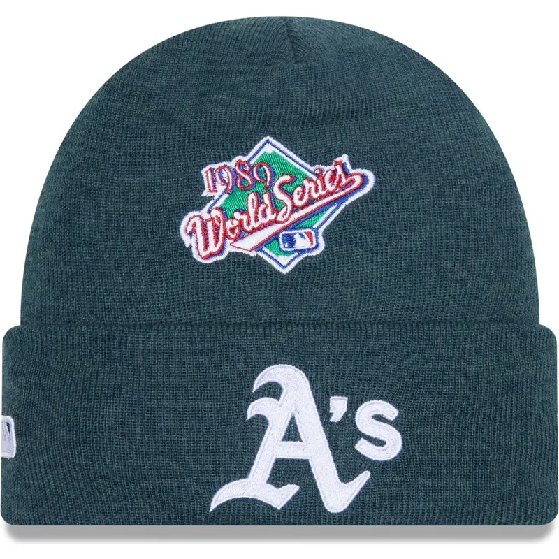 mutzen-grun-world-series-balaclava-der-oakland-athletics-mlb-von-new-era