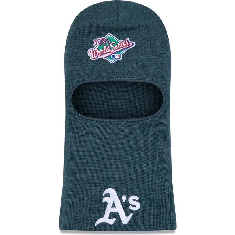 mutzen-grun-world-series-balaclava-der-oakland-athletics-mlb-von-new-era