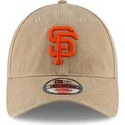 beige-verstellbare-curved-cap-9twenty-core-classic-der-san-francisco-giants-mlb-von-new-era