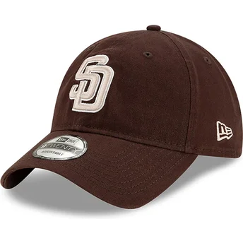 Mützen gebogen braun verstellbares band 9TWENTY Core Classic der San Diego Padres MLB von New Era