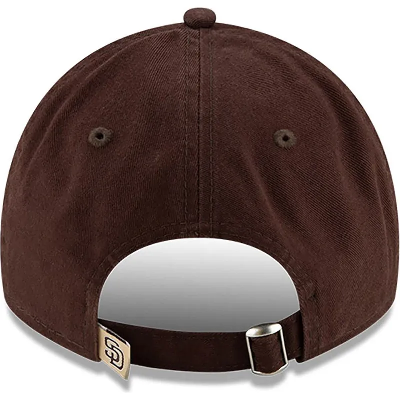 braune-verstellbare-gebogene-kappe-9twenty-core-classic-der-san-diego-padres-mlb-von-new-era