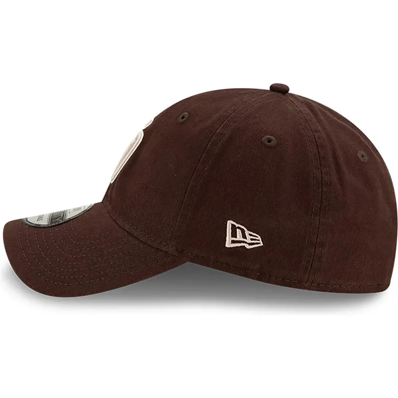 braune-verstellbare-gebogene-kappe-9twenty-core-classic-der-san-diego-padres-mlb-von-new-era