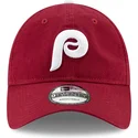 dunkelrote-verstellbare-curved-cap-9twenty-core-classic-der-philadelphia-phillies-mlb-von-new-era