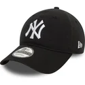 casquette-courbee-noire-ajustable-9twenty-washed-new-york-yankees-mlb-new-era