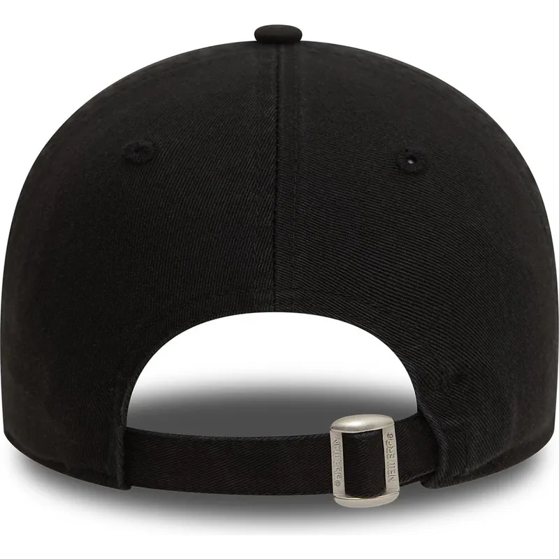 schwarze-verstellbare-gebogene-kappe-9twenty-washed-der-new-york-yankees-mlb-von-new-era