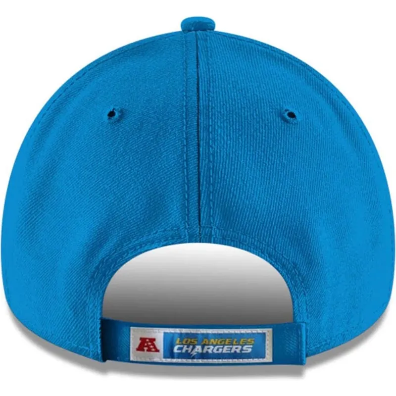 blaue-verstellbare-gebogene-kappe-9forty-the-league-der-los-angeles-chargers-mlb-von-new-era