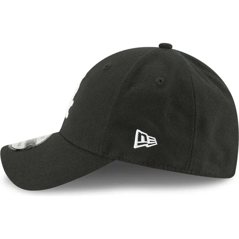 schwarze-gebogene-verstellbare-kinderkappe-9forty-the-league-der-chicago-white-sox-mlb-von-new-era