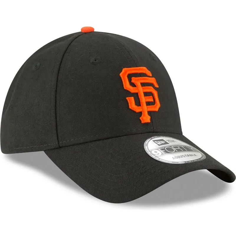 schwarze-gebogene-verstellbare-kinderkappe-9forty-the-league-der-san-francisco-giants-mlb-von-new-era schwarze-gebogene-verstellbare-kinderkappe-9forty-the-league-der-san-francisco-giants-mlb-von-new-era