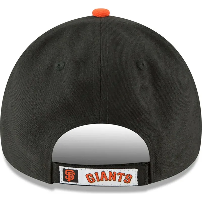 schwarze-gebogene-verstellbare-kinderkappe-9forty-the-league-der-san-francisco-giants-mlb-von-new-era schwarze-gebogene-verstellbare-kinderkappe-9forty-the-league-der-san-francisco-giants-mlb-von-new-era